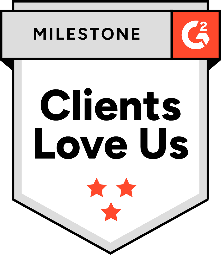 G2 Clients Love Us badge